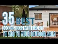 35 Best Decking Ideas With Fire Pit To Add To Your Outdoor Area