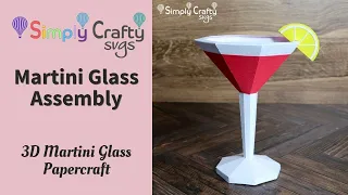 Martini Glass Assembly - SVG File