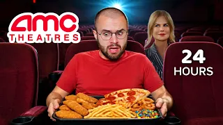 I only ate AMC movie theater meals for 24 HOURS
