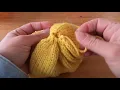 How to Knit - How to Thread Through Your Stitches to Close the Top Beanie Hat Torque
