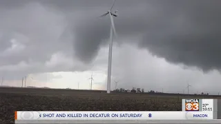 National Weather Service Surveys Central Illinois Tornadoes