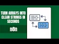n8n Tutorial How to Convert an Array to String