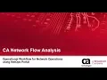 CA Network Flow Analysis Operational Workflow for Network Operations using NetOps Portal