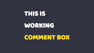 Working Comment Box using HTML CSS JavaScript