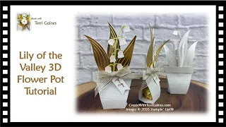 Lily of the Valley 3D Flower Pot Tutorial