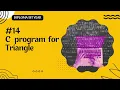 C program for triangle