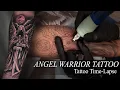 GUARDIAN ANGEL Warrior Tattoo Time-Lapse