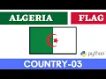 Algeria flag drawing using python
