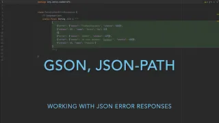 Parsing Json Error Responses in Java using Gson and Json-path