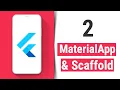 MaterialApp Scaffold - Flutter Tutorial for Beginners