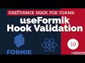 React Formik Using useFormik Hook with Validation