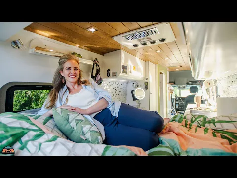 Download MP3 She Downsized to her Dream Camper Van Tiny Home