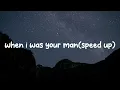 Download Lagu Bruno mars - when i was your man(speed up \u0026 lyrics)