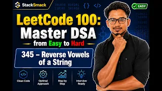 LeetCode 345 Solved Reverse Vowels of a String Two Pointers Java Solution Easy DSA
