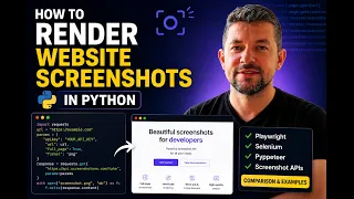 How to Take Website Screenshots in Python Playwright Selenium and APIs