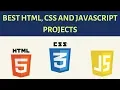 HTML CSS and Javascript Projects on Codepen You Moust See These Projects