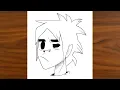 How To Draw 2D From Gorillaz Easy Step By Step Drawing 2D Tutorial For Beginners With Pencil