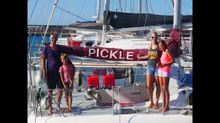 Ep 39 – Boat Batteries, Alternator Installation, delayed by Windlass! And freedom to swim topless!