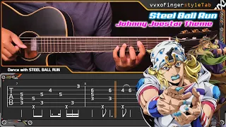 Steel Ball Run | Johnny Joestar Theme - Fingerstyle Guitar + TAB Tutorial (JoJo's Bizarre Adventure)