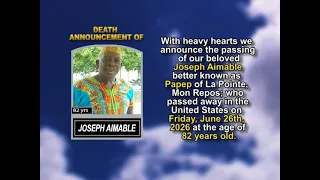 Joseph Aimable Short Obituary