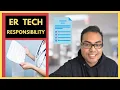 What are ER Tech Responsibilities and Duties