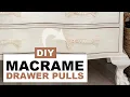 DIY Macrame Drawer Pulls from Yarn Scraps