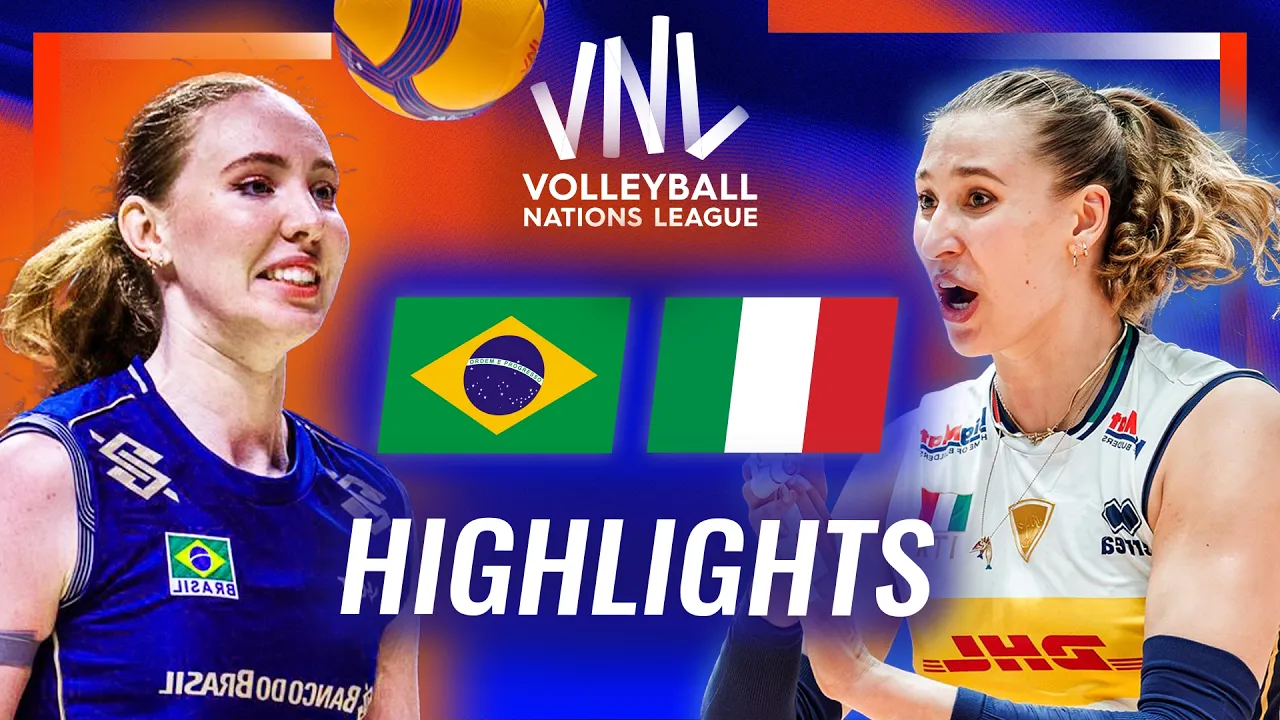 Brazil 🇧🇷 vs. Italy 🇮🇹 - Semi Final | Highlights | Women's VNL 2026