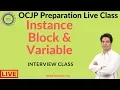 Core Java Live Class OCJP Preparation Instance Static Block Interview Class by Som Sir
