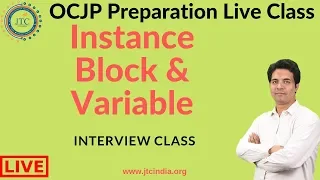 Core Java Live Class OCJP Preparation Instance Static Block Interview Class by Som Sir