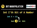 Set I th bit of A Number Bit Manipulation Interview Questions