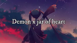 Download I want to hide the true... - Demon x jar of heart MP3