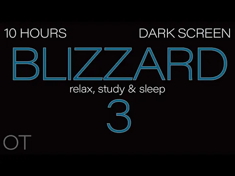 Download MP3 BLIZZARD| Howling Wind & Blowing Snow Sounds for Sleeping| Relaxing| Studying| DARK BLACK SCREEN V3