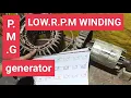 LOW RPM GENERATOR WINDING