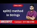 Split method in java By Srinivas Ameerpet Technologies