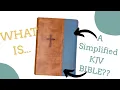The Barbour Simplified KJV Bible - Large Print Rust and Stone Cross Soft Cover
