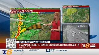 LIVE WVLT Weather Team is tracking strong to severe storms with damaging winds rolling into area