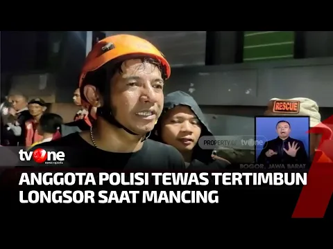 Tebing 15 Meter Longsor Timpa Area Pemancingan di Bogor