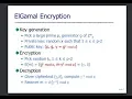 Elgamal Cryptosystem Asymmetric Key Encryption Algorithm Public Key Cryptography