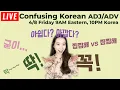 LIVE Hard-to-Translate Korean Adjectives and Adverbs 2022 04 08 FRI 9AM EST 10PM KST