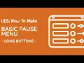 UE5 Tutorial - Basic Pause Menu