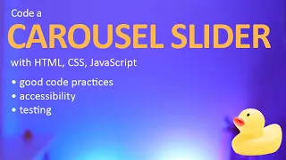 Carousel slider tutorial with HTML CSS JavaScript
