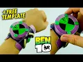 How To Make Functional BEN 10 Omnitrix with Paper FREE TEMPLATE Easy DIY Craft