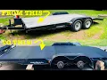 CONVERTING WOOD DECK car trailer INTO A STEEL DECK