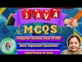 Java MCQs class 12 ISC