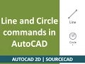 Line and Circle commands of AutoCAD