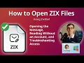 How to Open ZIX Files ZixMail