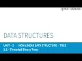 Threaded Binary Trees in tamil EP 12 Data Structure Unit 3 cse 3 sem