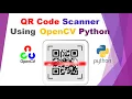 QR Code scanner using openCV Python Jupyter notebook