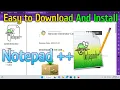 Free Download And Install Notepad Complete hindi tutorial Windows 11