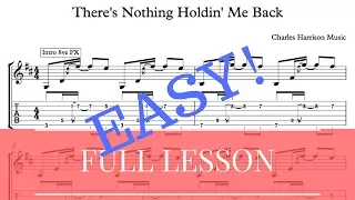 Download Shawn Mendes//There's Nothing Holdin' Me Back//EASY GUITAR LESSON//FREE TAB AND SHEET MUSIC MP3